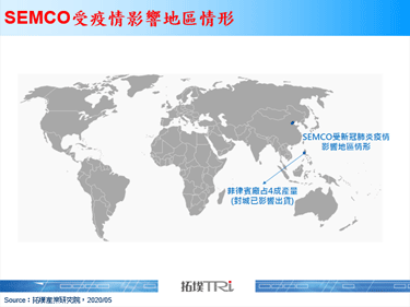 2020年第一季火山噴發與疫情影響出貨，5G相關需求將支撐SEMCO未來成長動能